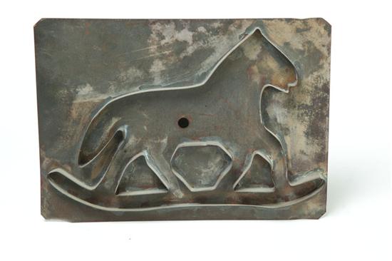 Appraisal: COOKIE CUTTER American late th-early th century tin Horse on