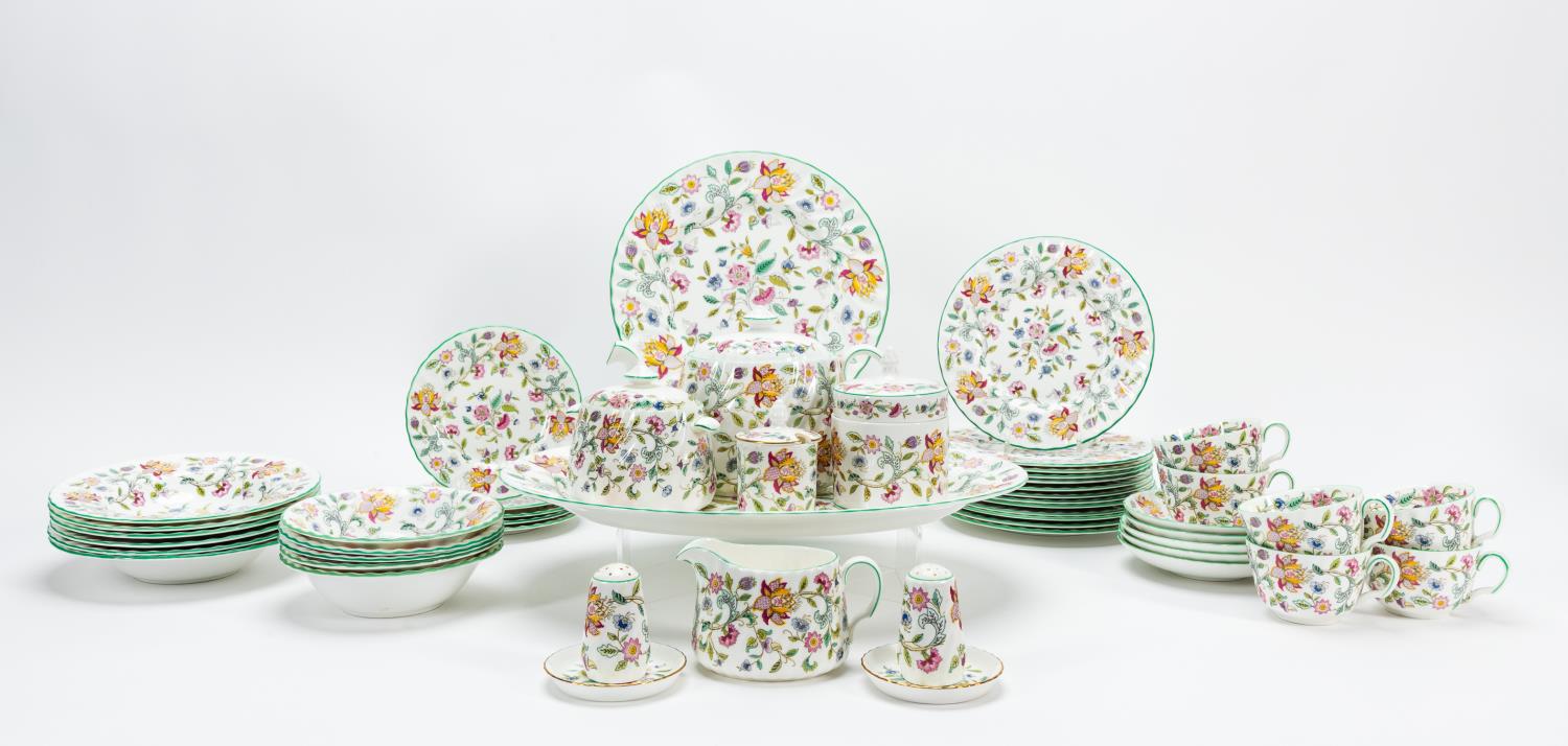 Appraisal: MINTON HADDON HALL DINNERWARE SERVICE PC Minton English sixty-three piece