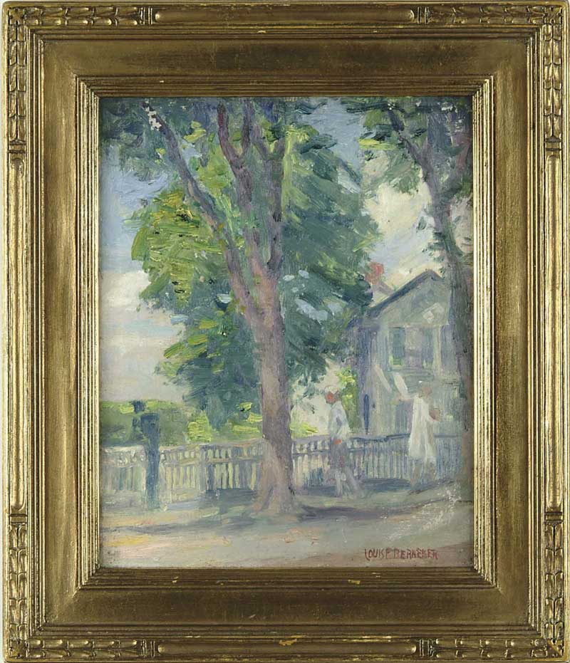 Appraisal: LOUIS FREDERICK BERNEKER American - STROLLING ON A SUMMER DAY