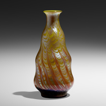 Appraisal: Franz Hofst tter for Loetz RARE PH NOMEN VASE GRE