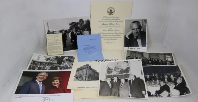 Appraisal: LOT RELATED TO THE PRESIDENCY TO INCLUDE A THANKYOU LETTER