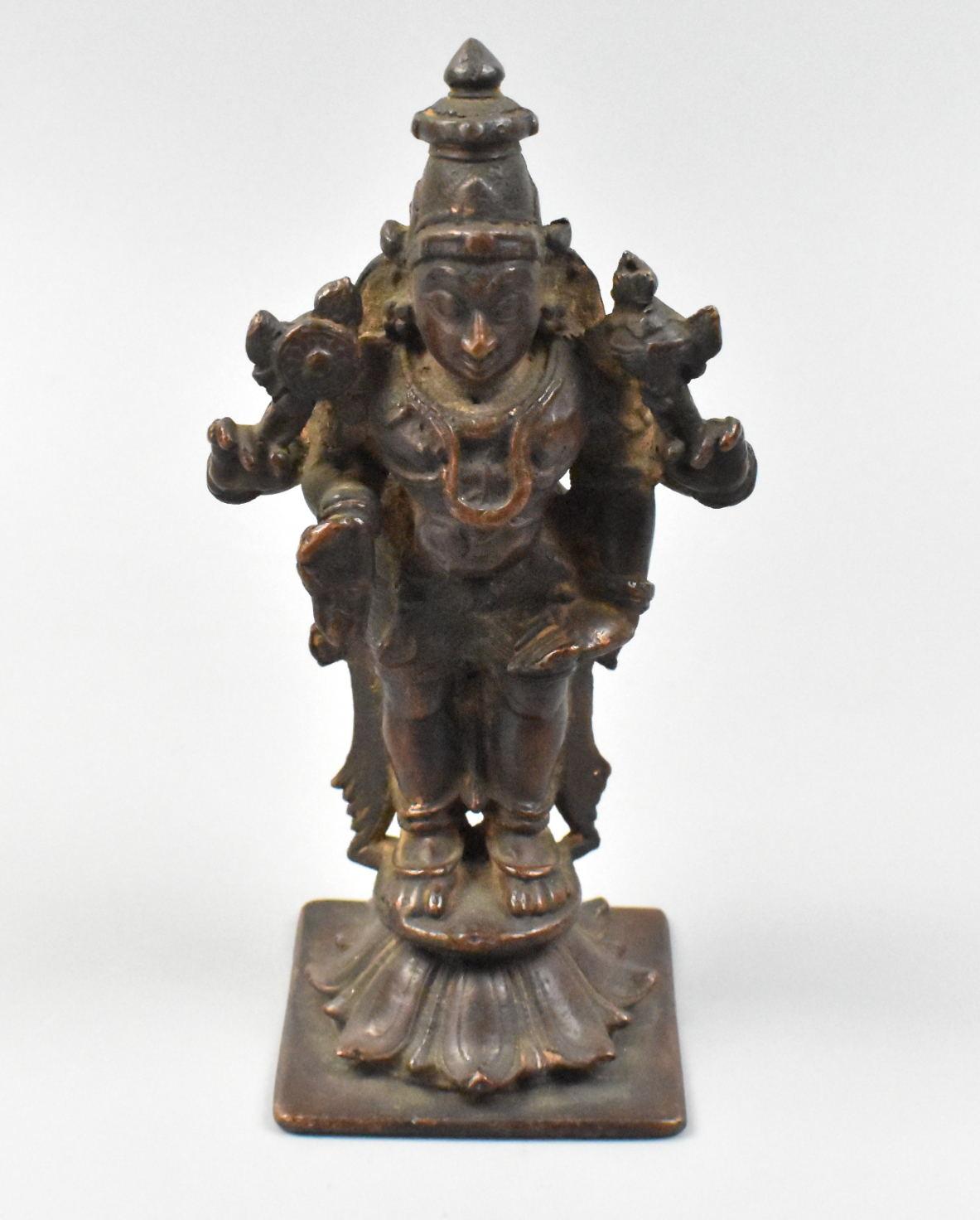 Appraisal: An antique Indian bronze diety figure th C The diety