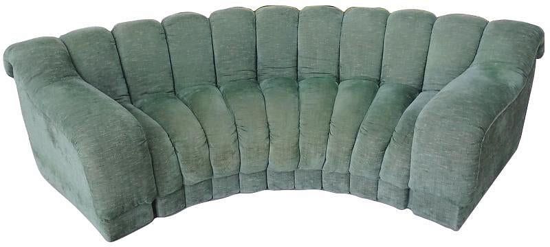 Appraisal: DESEDE NON STOP SOFA DESEDE NON STOP SOFA Vintage Green