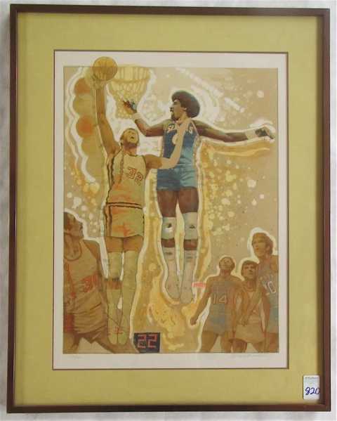 Appraisal: ALLAN MARDON LITHOGRAPH New York Arizona Ontario born NBA World