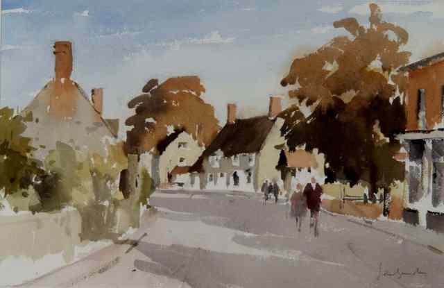 Appraisal: JOHN YARDLEY b 'The Village Street' signed in pencil lower