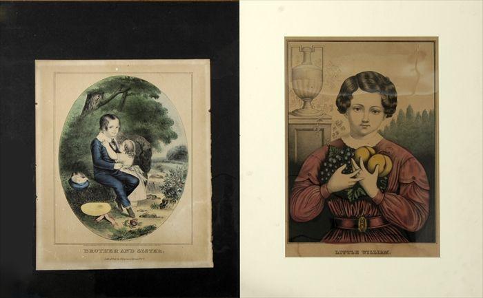 Appraisal: Currier and Ives - Brother and Sister and Little William