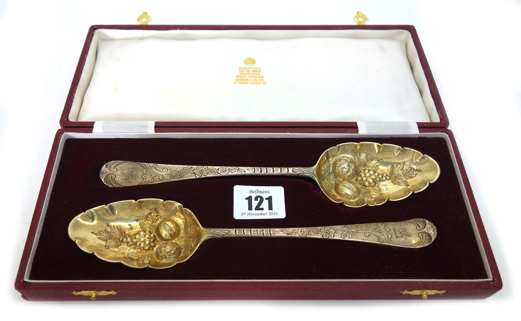 Appraisal: A pair of George III silver Hanoverian pattern tablespoons makers