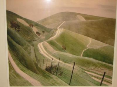 Appraisal: ERIC RAVILIOUS The Sussex Downs lithograph limited edition signed in