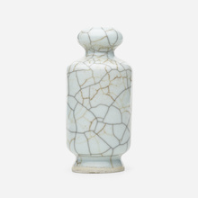 Appraisal: Chinese JARLET th centurycrackle-glazed earthenware h dia in cm Roosevelt