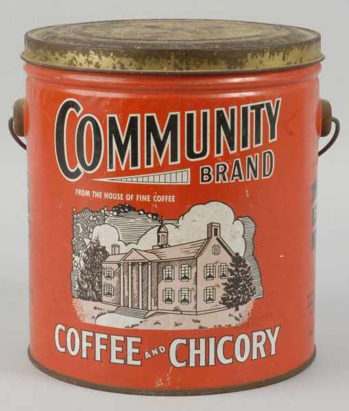 Appraisal: Tin Community Brand Coffee Can Description Original tin top Condition