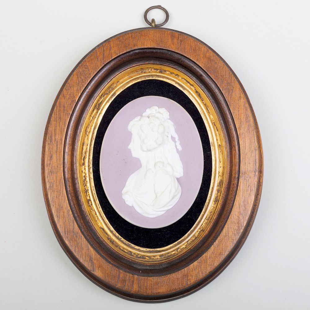 Appraisal: Wedgwood Lilac Jasper Dip Portrait Medallion of Madame de Lamballe