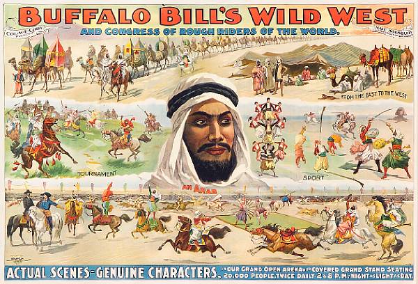 Appraisal: A chromolithograph poster for Buffalo Bill's Wild West Show From