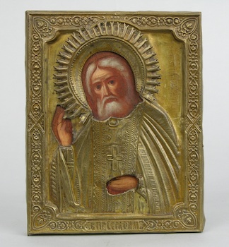 Appraisal: An Early th Russian Icon of Saint Seraphim of Sarov