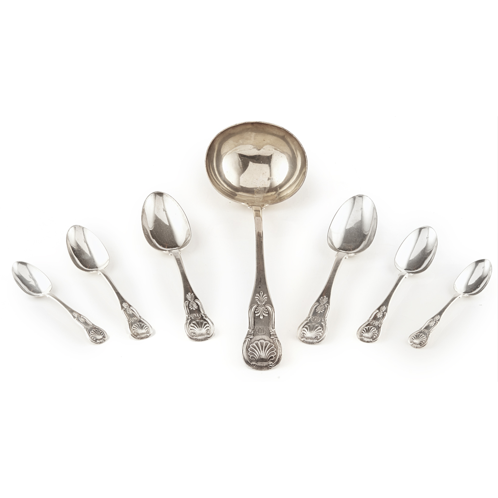 Appraisal: A part canteen of Kings's pattern flatware J McKay Edinburgh