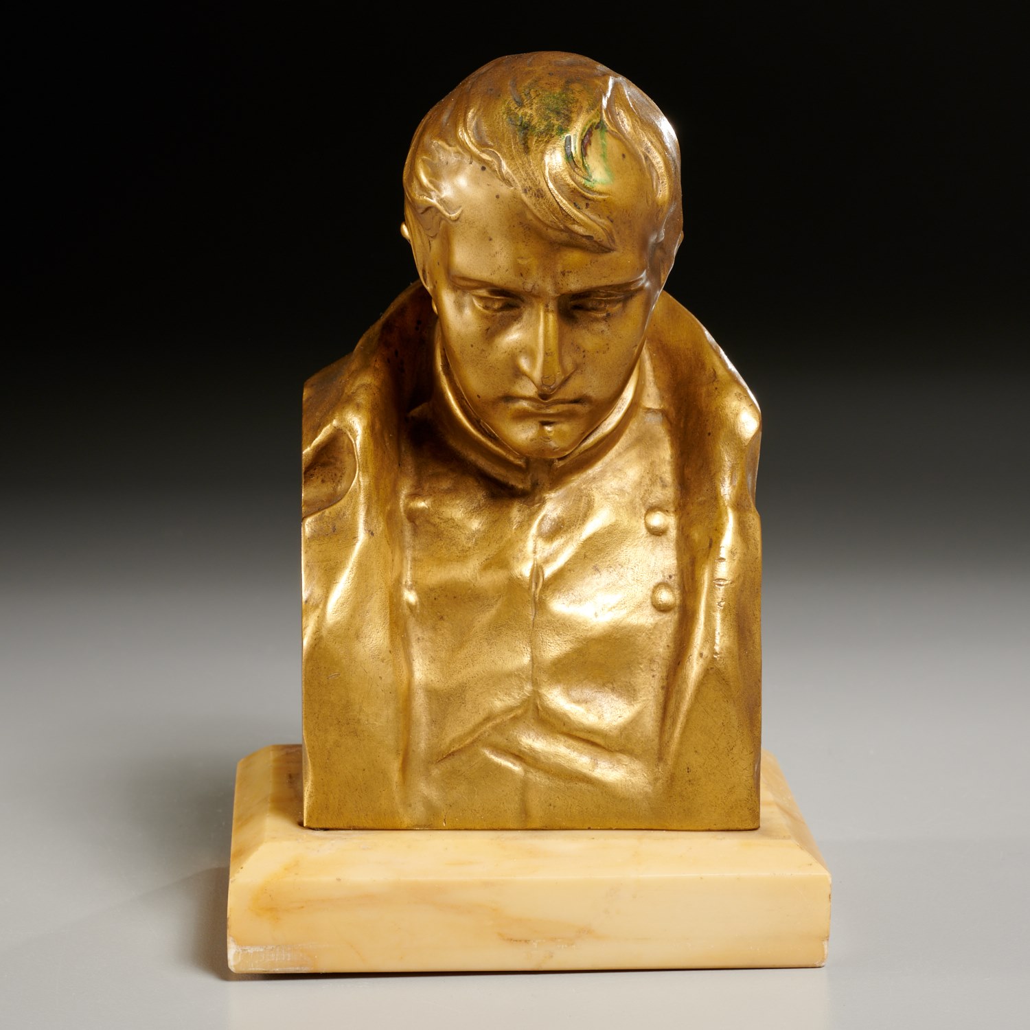 Appraisal: HANS MUELLER GILT BRONZE BUST OF NAPOLEON Hans Muller Austrian