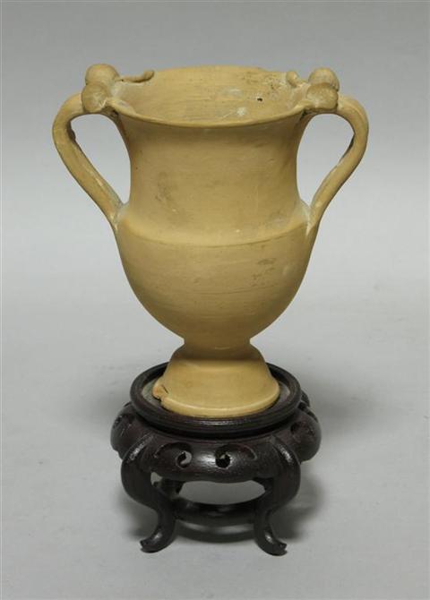 Appraisal: GREEK TERRACOTTA AMPHORA Possibly dating from the Hellenic period rd