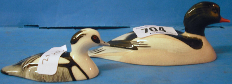 Appraisal: Beswick Goosander chipped beak and Smew end of beak restuck