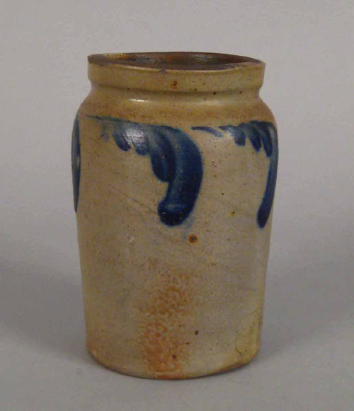 Appraisal: Philadelphia stoneware crock th c impressed R C R Phil