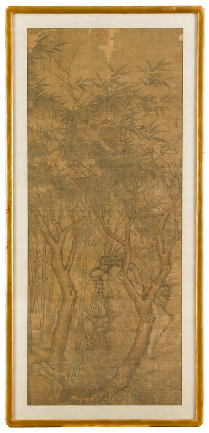 Appraisal: Yu Shu Fang Jian Cang Baopheasant and bamboo