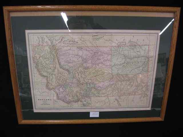 Appraisal: Handcolored Map of Montana by George F Cram '' x