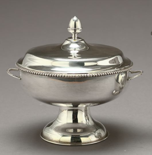 Appraisal: Handsome Mexican Hand-Wrought Sterling Silver Covered Tureen second quarter th