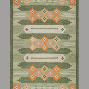 Appraisal: Ingegerd Silow - 'Fr s ' Flatweave Rug c Eric