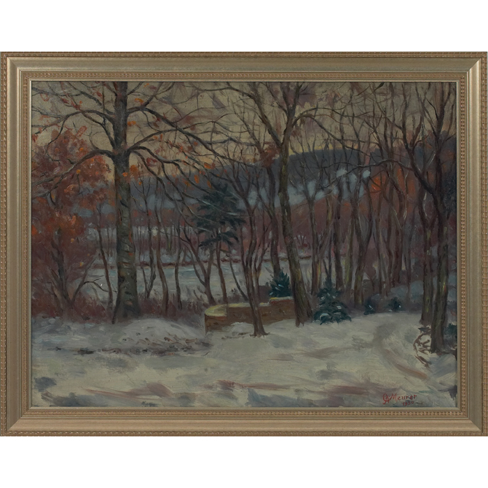 Appraisal: Charles Alfred Meurer American - ''Winter Landscape '' oil on