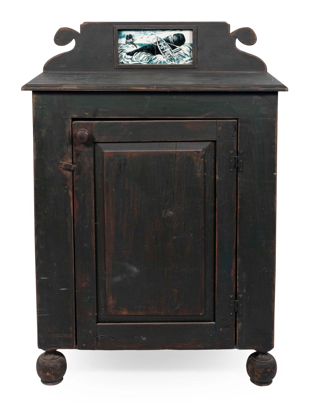 Appraisal: PINE JELLY CUPBOARD TH CENTURY HEIGHT WIDTH DEPTH PINE JELLY