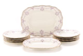 Appraisal: Piece Royal Crown Derby Dessert Set Royal Crown Derby English