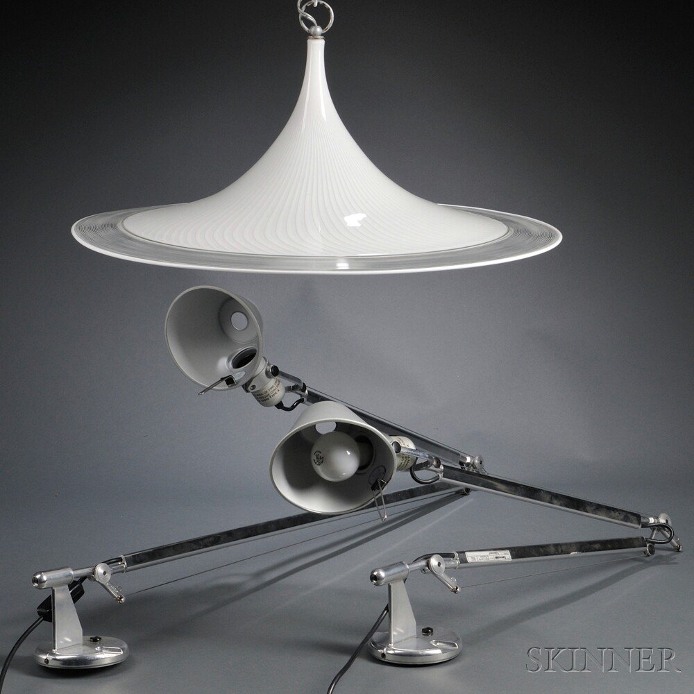 Appraisal: Pair of Tolomeo Tavolo by Artemide Wall Lamps and a