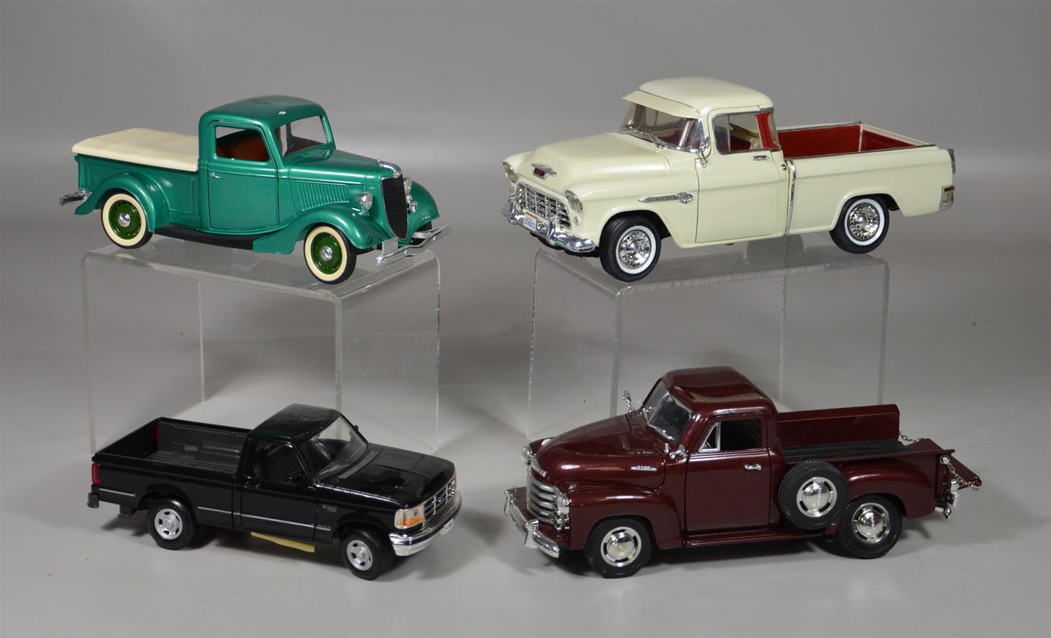 Appraisal: Scale Model Pickup Trucks Ford F- scale Mira Chevrolet Pick-up