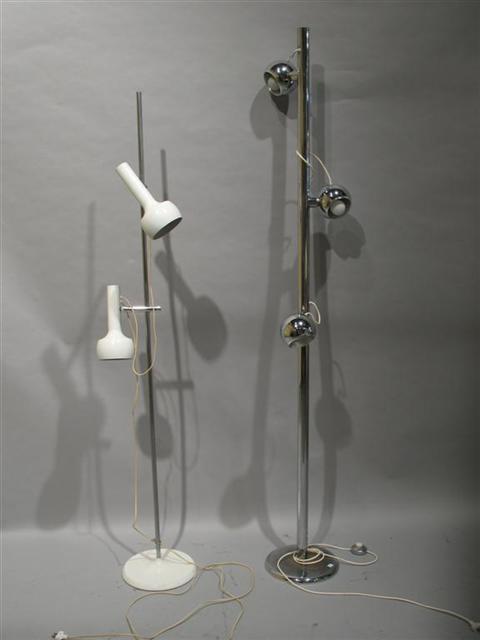 Appraisal: TWO MODERN FLOOR LAMPS x x and x x Provenance