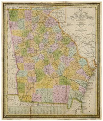 Appraisal: J H Young map of Georgia quot The Tourist s