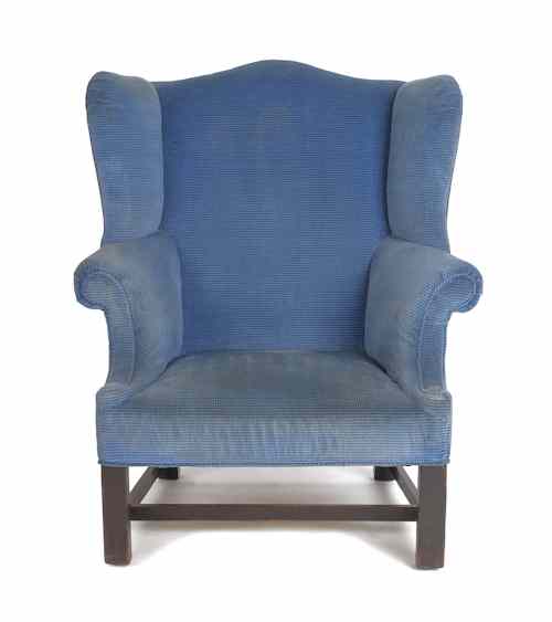 Appraisal: Philadelphia Chippendale mahogany easy chair ca