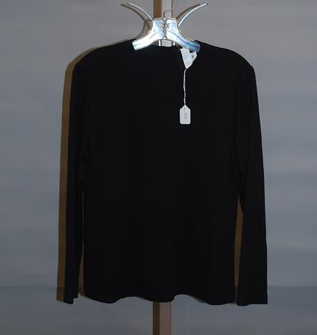 Appraisal: CHADO black cashmere silk long sleeve jewel neck with diagonal