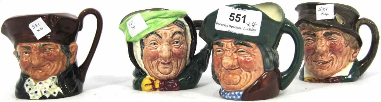 Appraisal: Royal Doulton Small Character Jugs Toby Philpots D Sairey Gamp