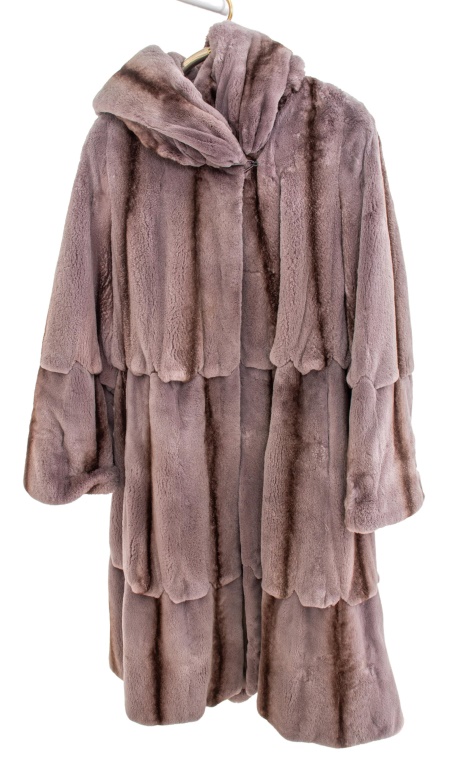 Appraisal: B CHRISTENSEN FOR SAKS FIFTH AVE CHINCHILLA COAT Birger Christensen