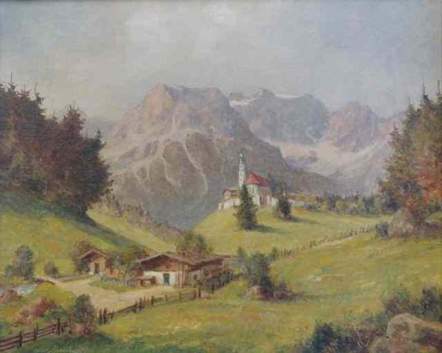 Appraisal: REINHARDT Willy O B German Landscape Signed lower left inscribed