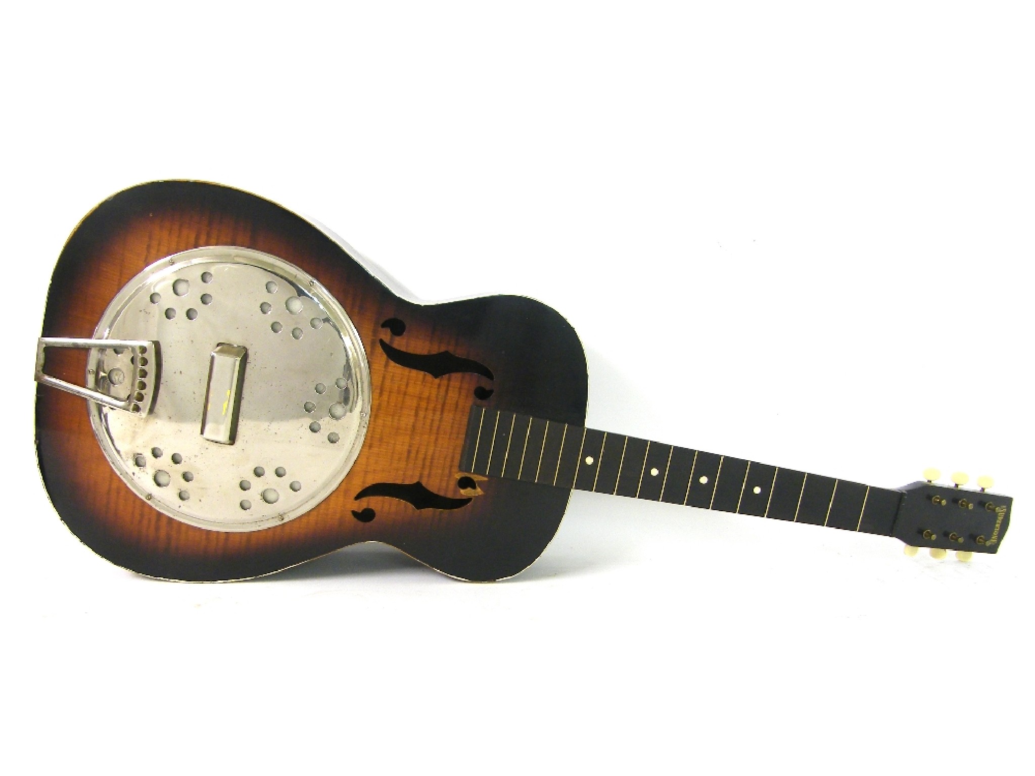 Appraisal: Supertone acoustic resonator guitar stamped s- in red to the