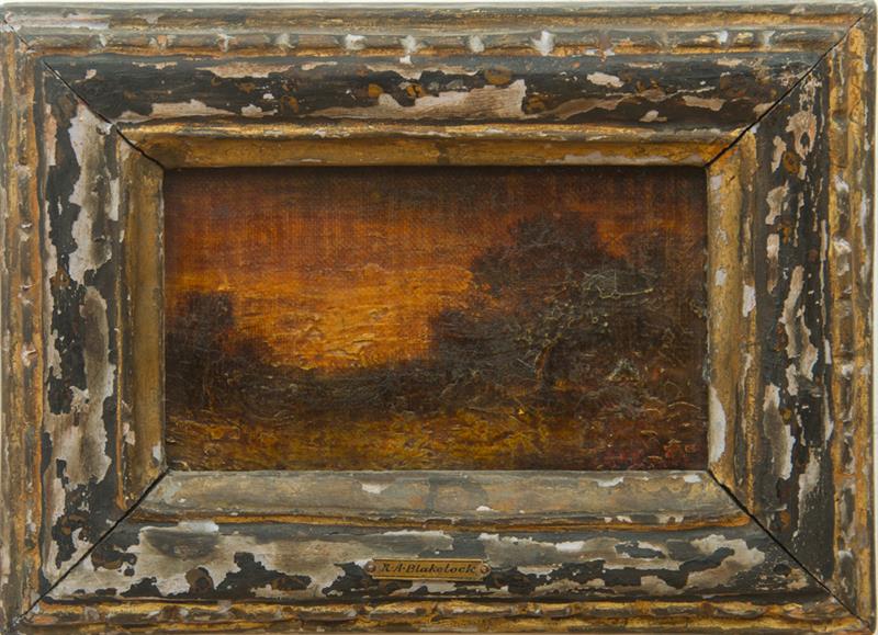 Appraisal: ATTRIBUTED TO RALPH ALBERT BLAKELOCK - LANDSCAPE Oil on canvas