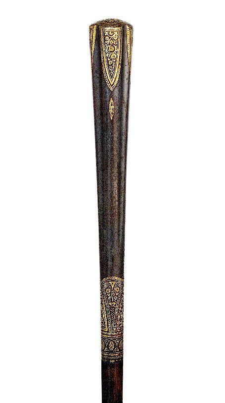 Appraisal: Toledo Damascene Steel and Gold Dress Cane Exclusive on Bidsquare