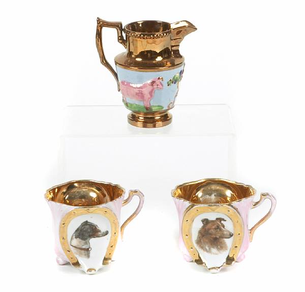 Appraisal: Property from the Collection of Jennifer Berry comprising cups mugs