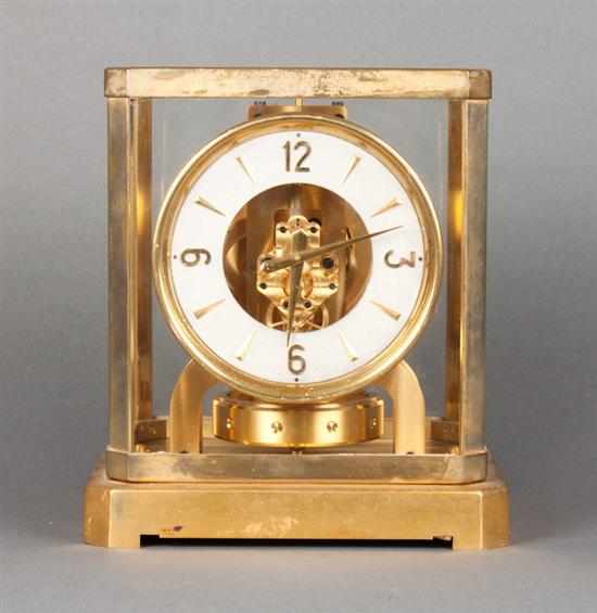 Appraisal: LeCoultre Atmos clock th century in H in W Estimate