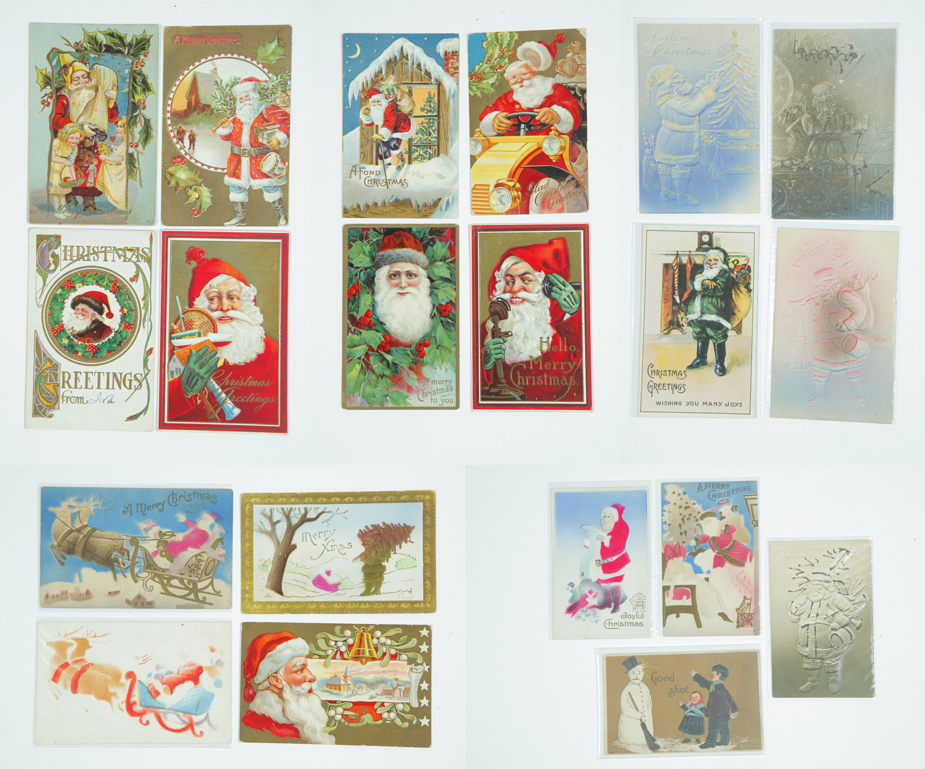 Appraisal: COLLECTION OF CHRISTMAS POSTCARDS American first quarter- th century Twenty