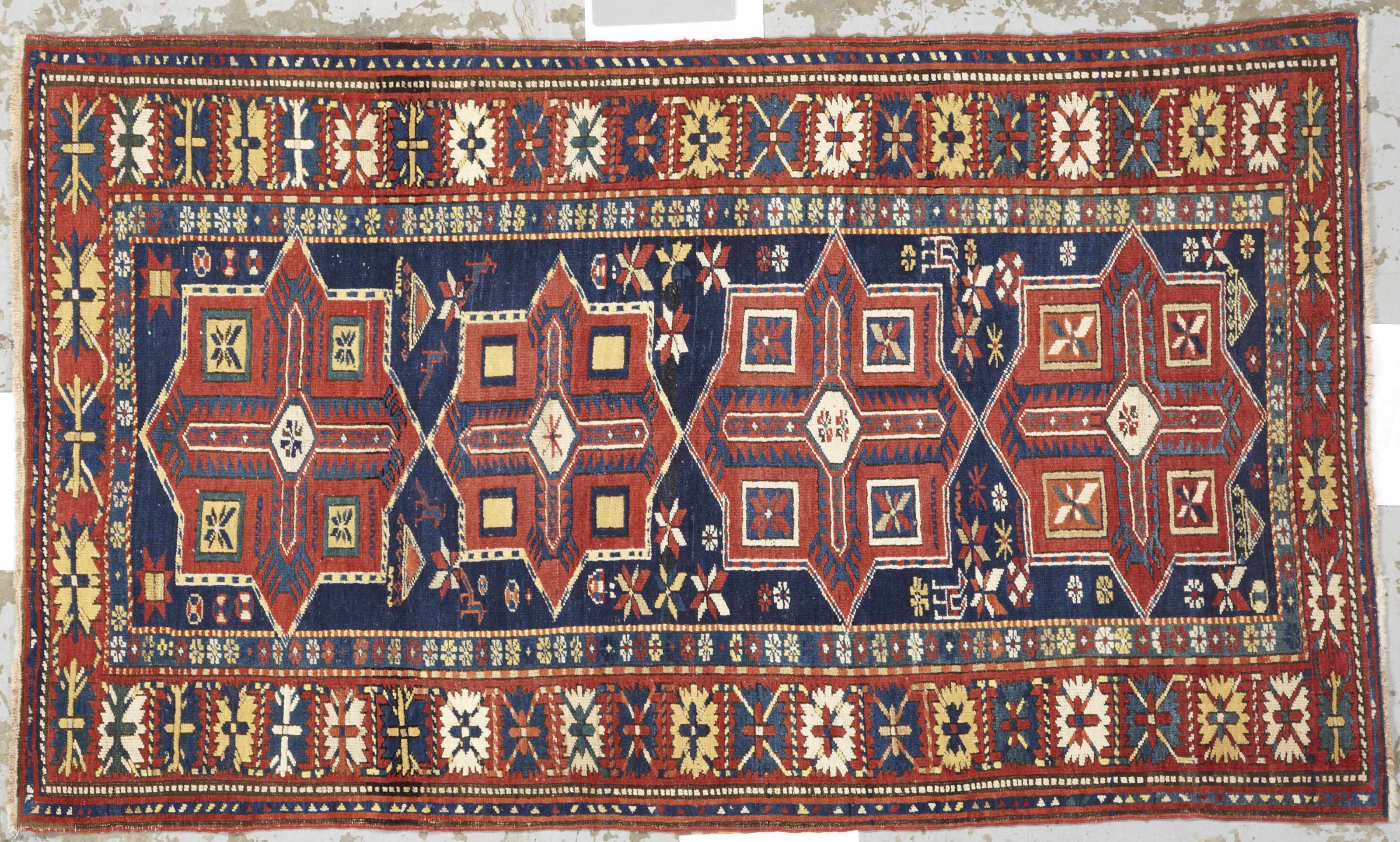 Appraisal: A Kuba rug Caucasuscirca size approximately ft x ft in