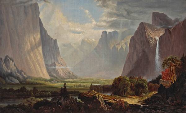 Appraisal: Mary Park Benton American - A view of Yosemite Valley