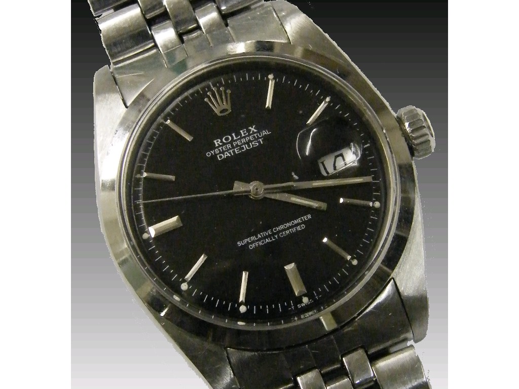 Appraisal: Rolex Oyster Perpetual Datejust s stainless steel wristwatch reference the