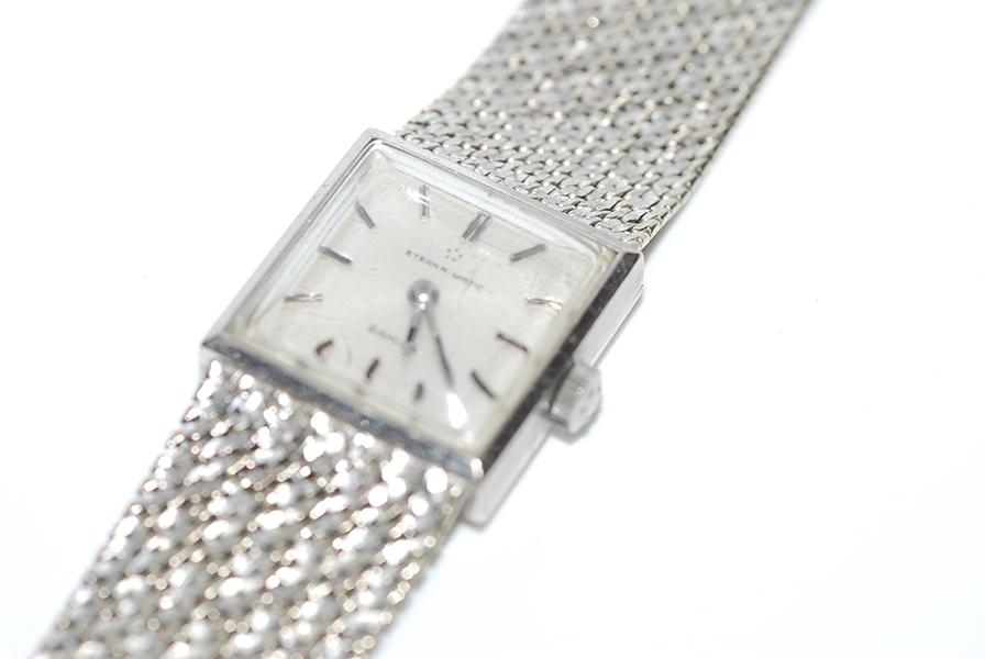 Appraisal: A LADIES ETERNA MANUAL WIND WRISTWATCH IN CT WHITE GOLD