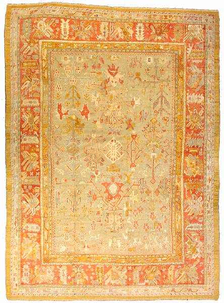 Appraisal: An Oushak carpet West Anatolia circa size approximately ft in