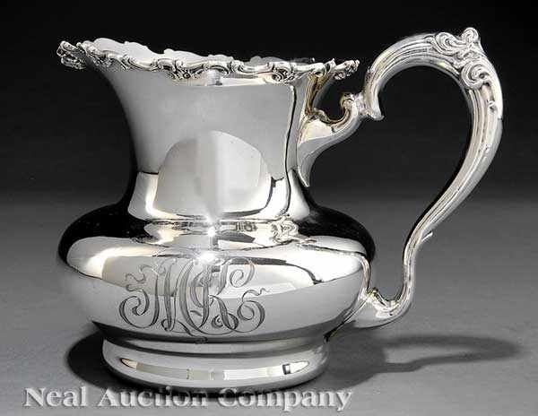 Appraisal: An American Sterling Silver Pitcher Dominick Haff New York NY